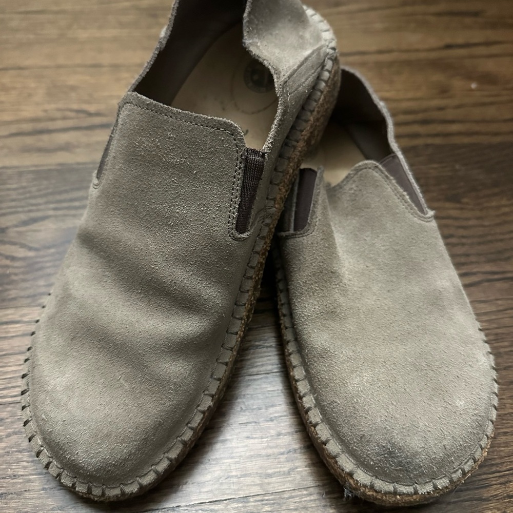 Birkenstock Men's Taupe Suede Loafers